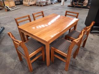 Stylish Macrocarpa Cafe Table and Chairs Set