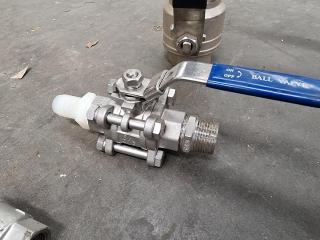 Large Assortment of Stainless Steel Ball Valves