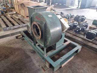Large Industrial Electric Three Phase Motor and Blower Assembly