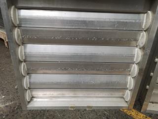 2x Large Aluminium Wall Ventilation Vents