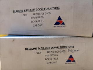 4x Stylish Quality Door Handle Sets by Bloore & Piller, New