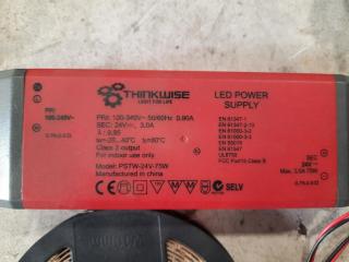 Thinkwise LED Power Supply and Light Strip Tape Reel