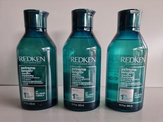 3 Redken Extreme Length Shampoos 