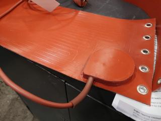 Industrial Metal Drum Silicone Heater Pad, 1750mm Length