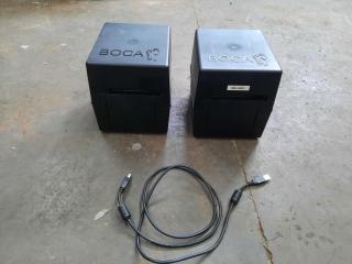 Pair of BOCA label printers