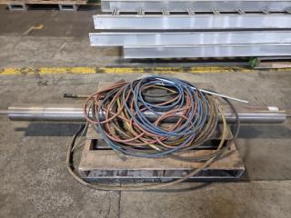 Lot of Air Cables and Steel Roller