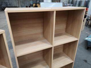 2x Office Storage Shelves Bookcases