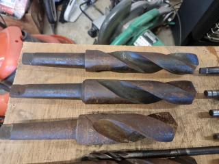 Assortment of Large Drill Bits