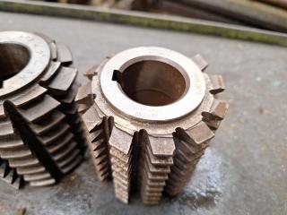 5 x Gear Hobber Cutters