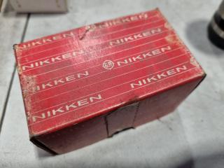 10x Nikken Straight Shank Collets, Metric & Imperial Sizes