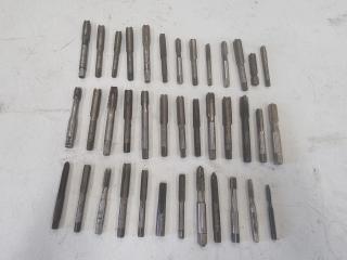 Large Assortment of 38 HSS Pipe Tapers