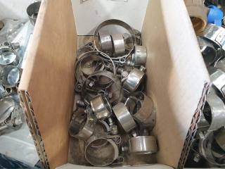 Large Lot of Stainless Clamps