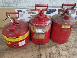 3 x Safety Fuel Cans