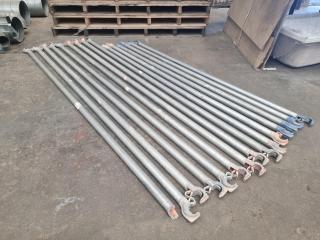 Assortment of 15 Scaffolding Braces