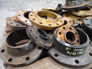 Assorted Industrial Pipe Flanges