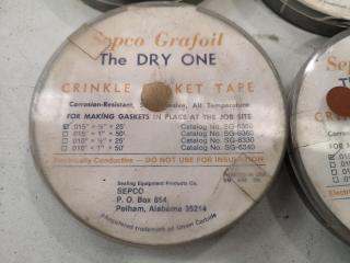 11x Rolls of Sapco Grafoil Crinkle Gasket Tape