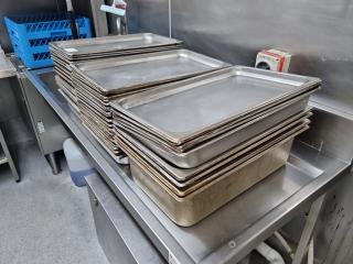 Large Lot of Stainless Trays