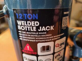 2x 12-Ton Welded Bottle Jacks by The Tool Shed