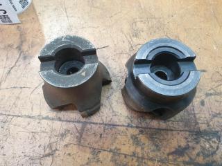 2 x Milling Machine Face Cutters