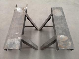 2x Heavy Steel Workshop Saw Horse Support Stands