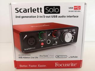 Focusrite Scarlett Solo 2nd Gen 2-in/2-out USB Audio Interface