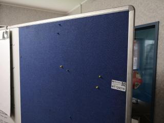 Mobile Office Dual-Sided Whiteboard / Pinboard
