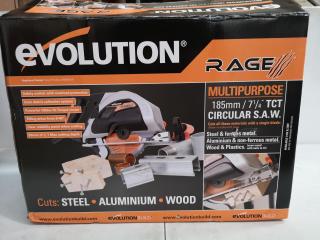 Evolution Rage 185mm TCT Circular Saw, New