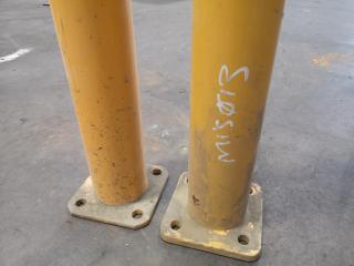 Pair of Heavy Duty Industrial Safety Bollards