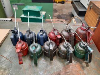 Large Assortment of Oil Can Dispensers
