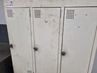 6-Door Steel Personnel Locker Unit