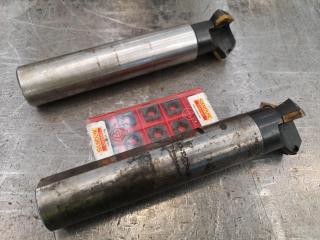 2x Sandvik Coromant Indexable Mill Cutters