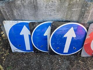 6 x Road Works Signs 
