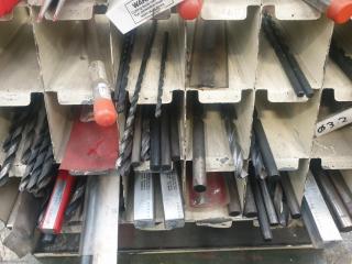 Rack of Long Series Drill Bits