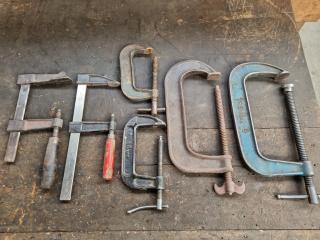 Assorted G-Clamps and F-Clamps