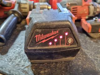 Milwaukee V28 Drills, Saw, Charger, Torch Kit w/ Battery & Bag