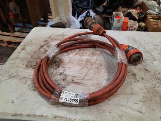 7M 3 Phase 32Amp Extension Lead