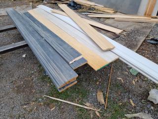 17x Assorted Wide Wood Trim, Edging Boards & More