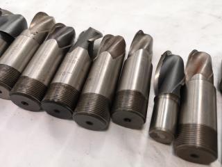 14x Assorted Ball End Mill Cutters, Imperial Sizes