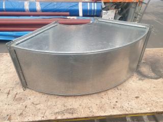 Right angle ductwork corner
300mm x 200mm
Galvanised