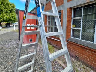 Aluminium Industrial Grade Dual Purpose Step Ladder