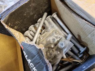 Assorted Lot of Nuts, Bolts, Washers, Screws