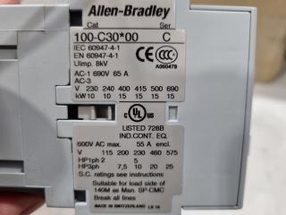 24x Allen Bradley Meridian Contactor Assemblies 100-C30*00, Bulk Lot, New