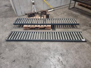 Pair of Industrial Conveyor Rollers