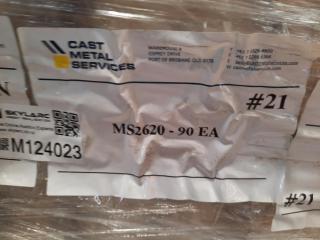 Pallet of 80 CMS MS2620 Ceramic Pipes