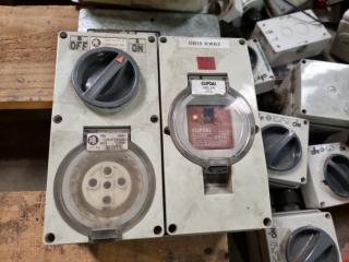 Assorted Industrial 3-Phase & Single Phase Electrical Components