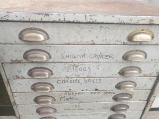 24 Drawer Steel Workshop Cabinet