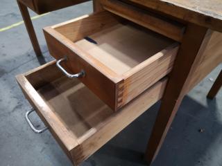 Vintage Wood Office Desk