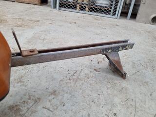 Orange 12V Lightbar on Vehicle Roof Rack Bar