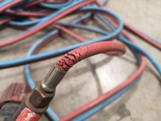 Length of Welding Hose w/ Acetylene & Oxygen Regulators & Torch