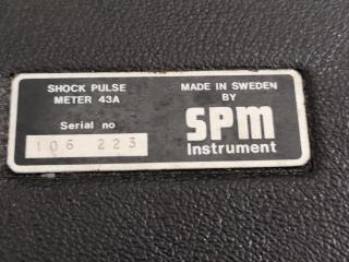 SPM Shock Pulse Meter 43A w/ Shock Pulse Transducer